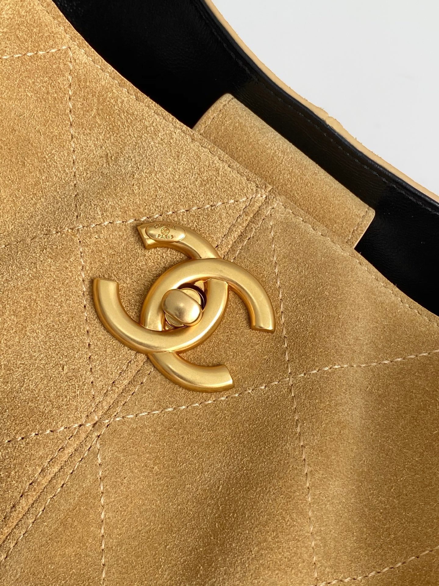 Chanel 25A suede bag