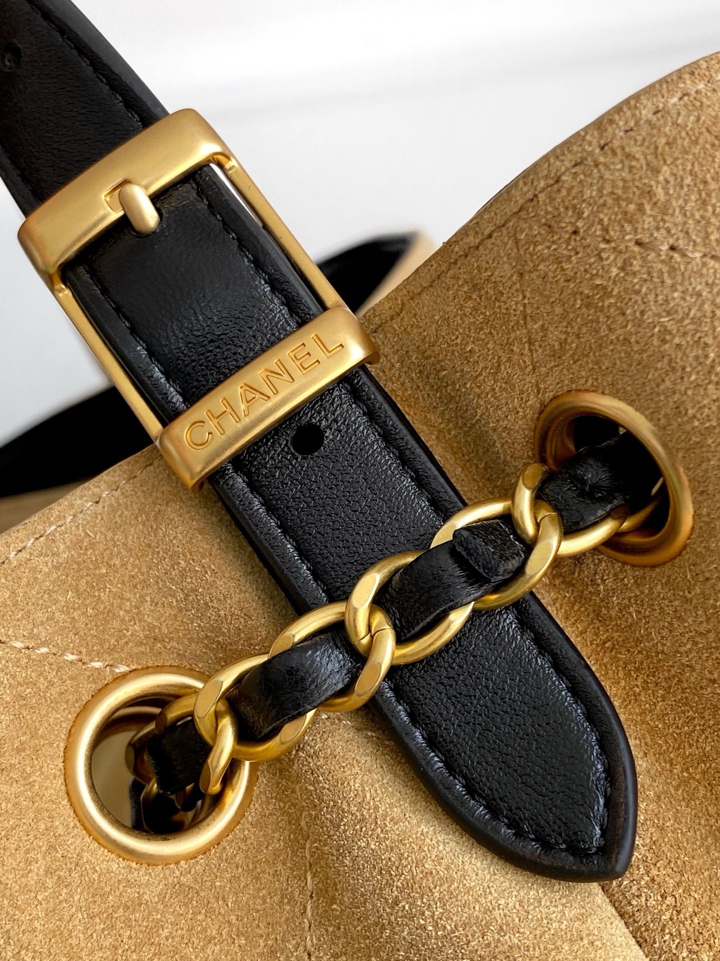 Chanel 25A suede bag