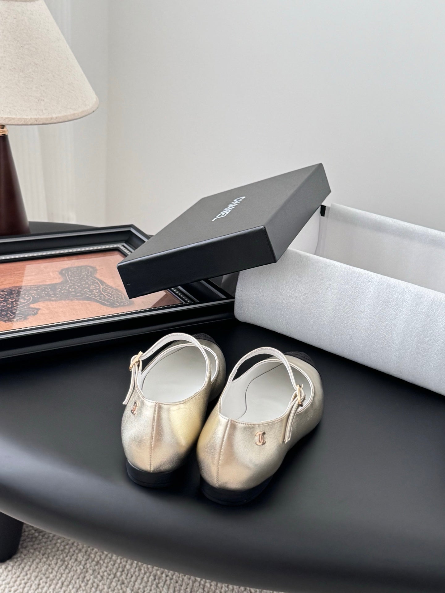 Chanel 25B Mary Jane flats