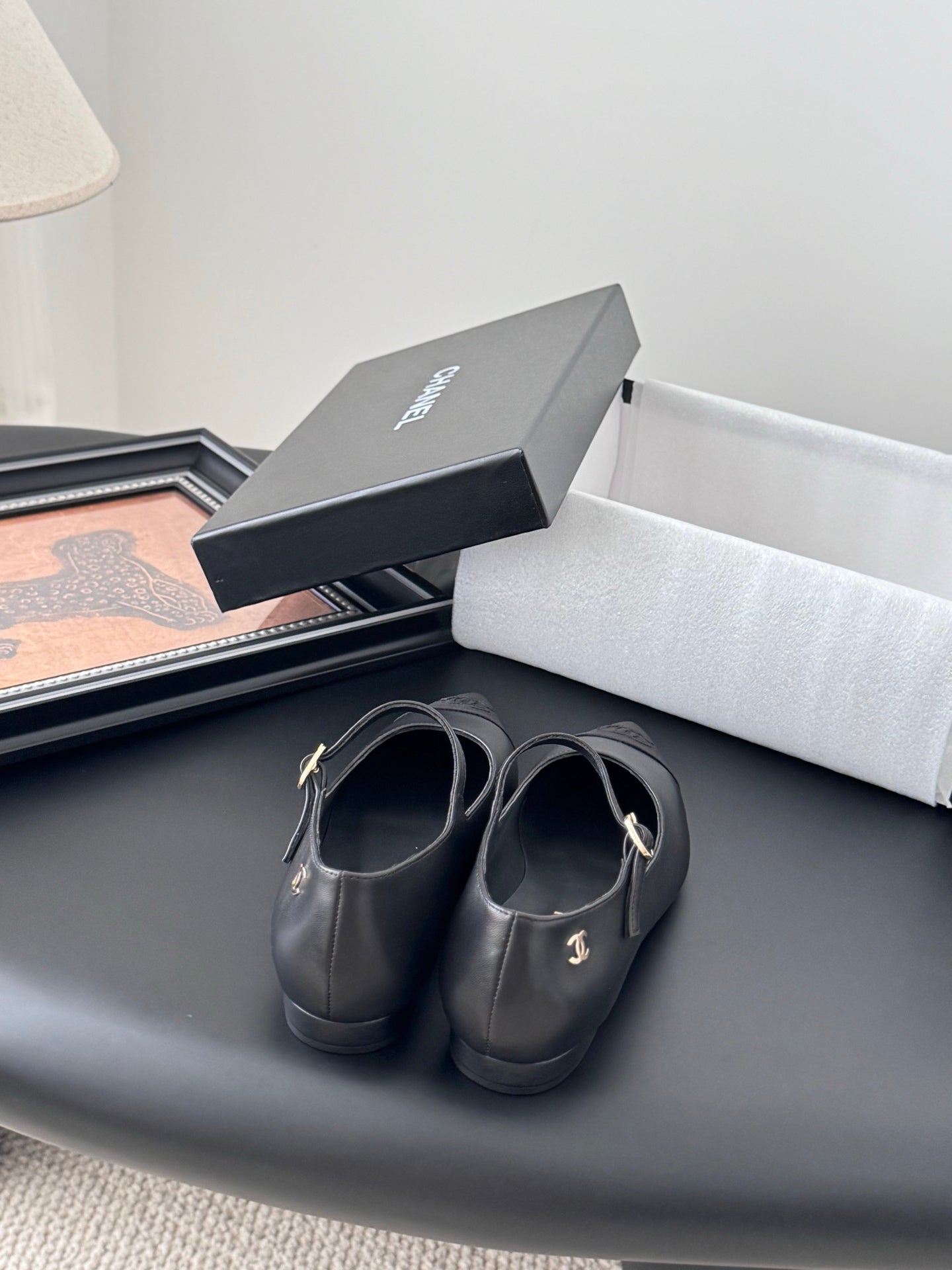 Chanel 25B Mary Jane flats