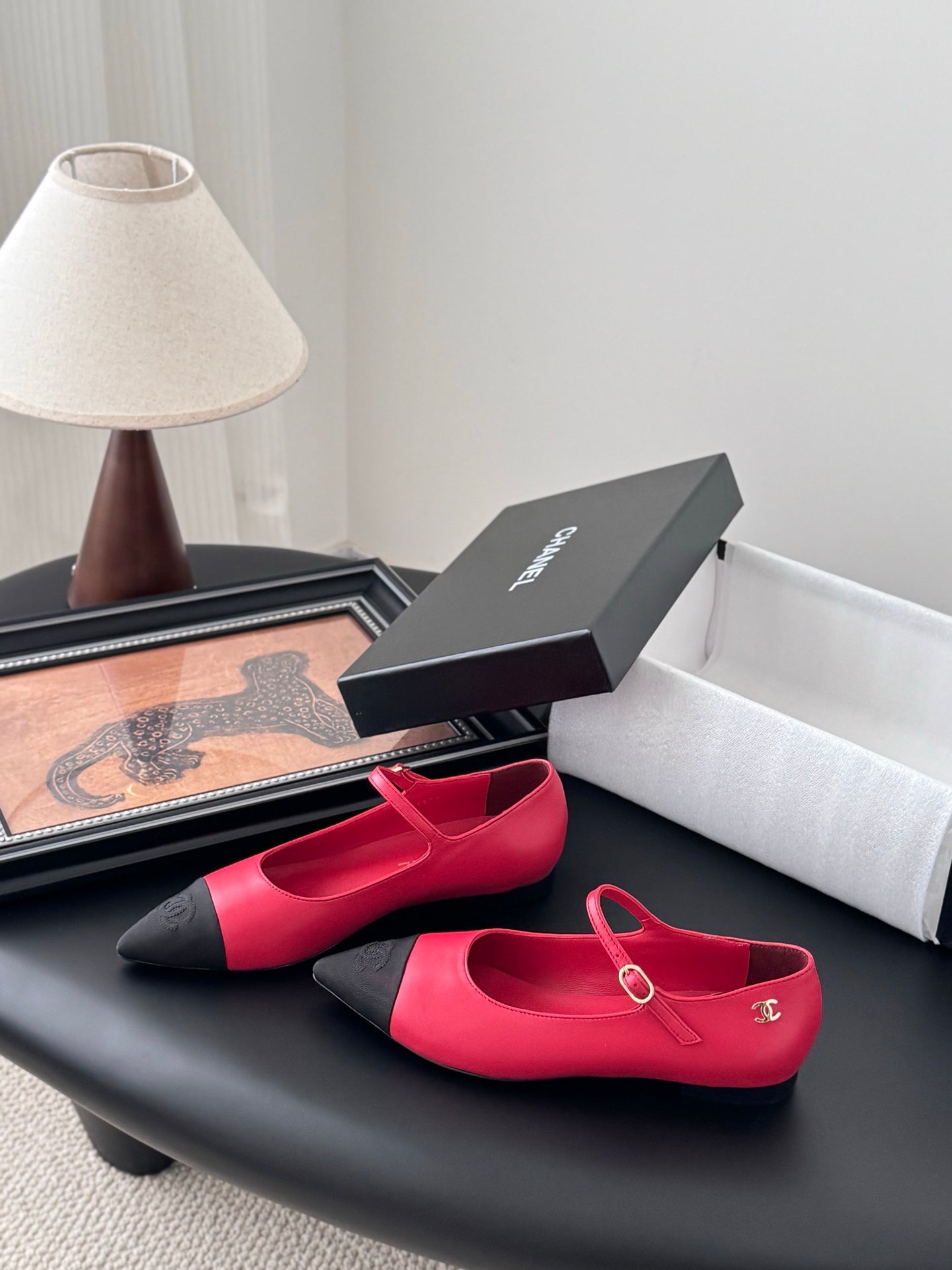 Chanel 25B Mary Jane flats