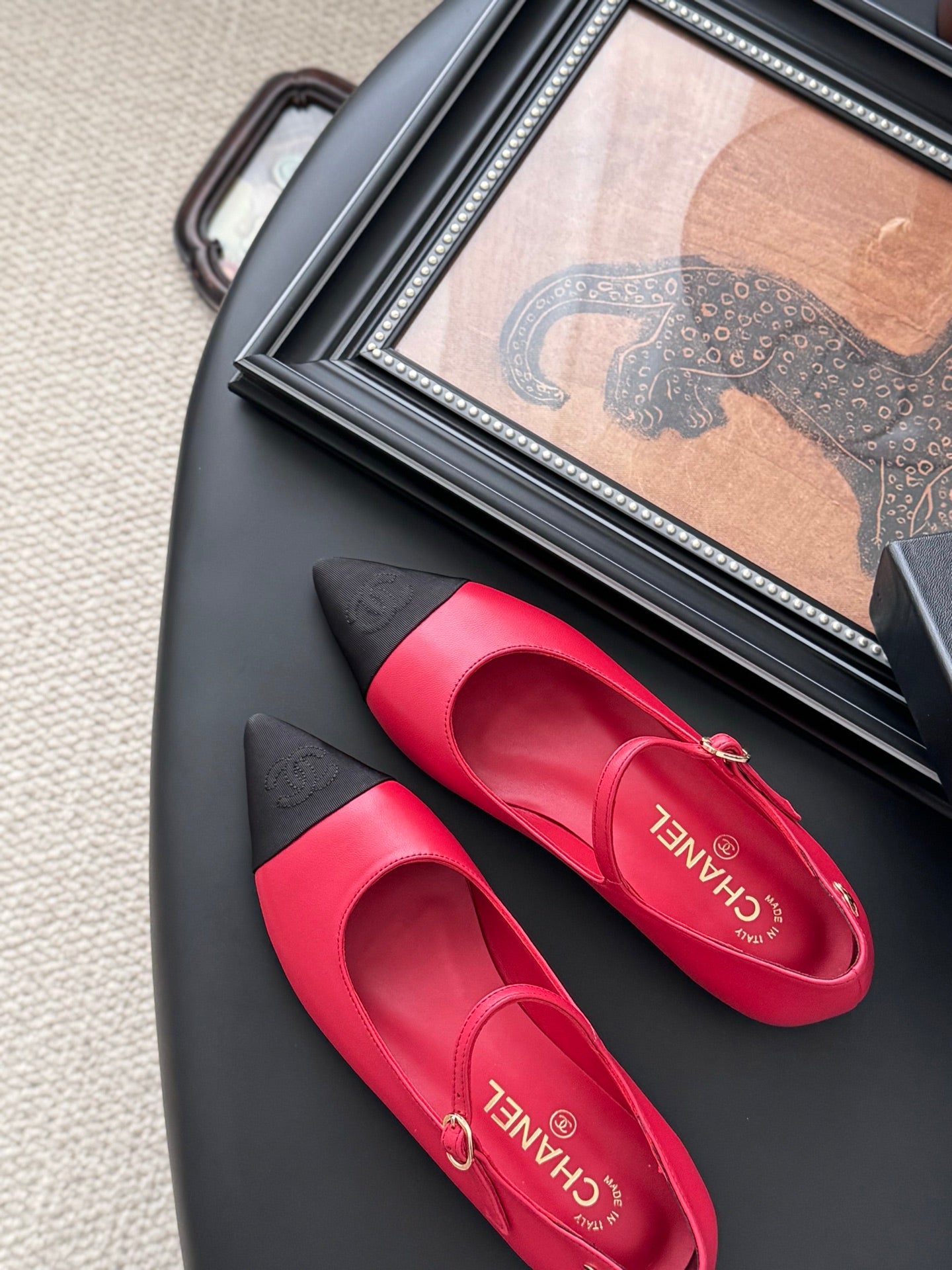 Chanel 25B Mary Jane flats