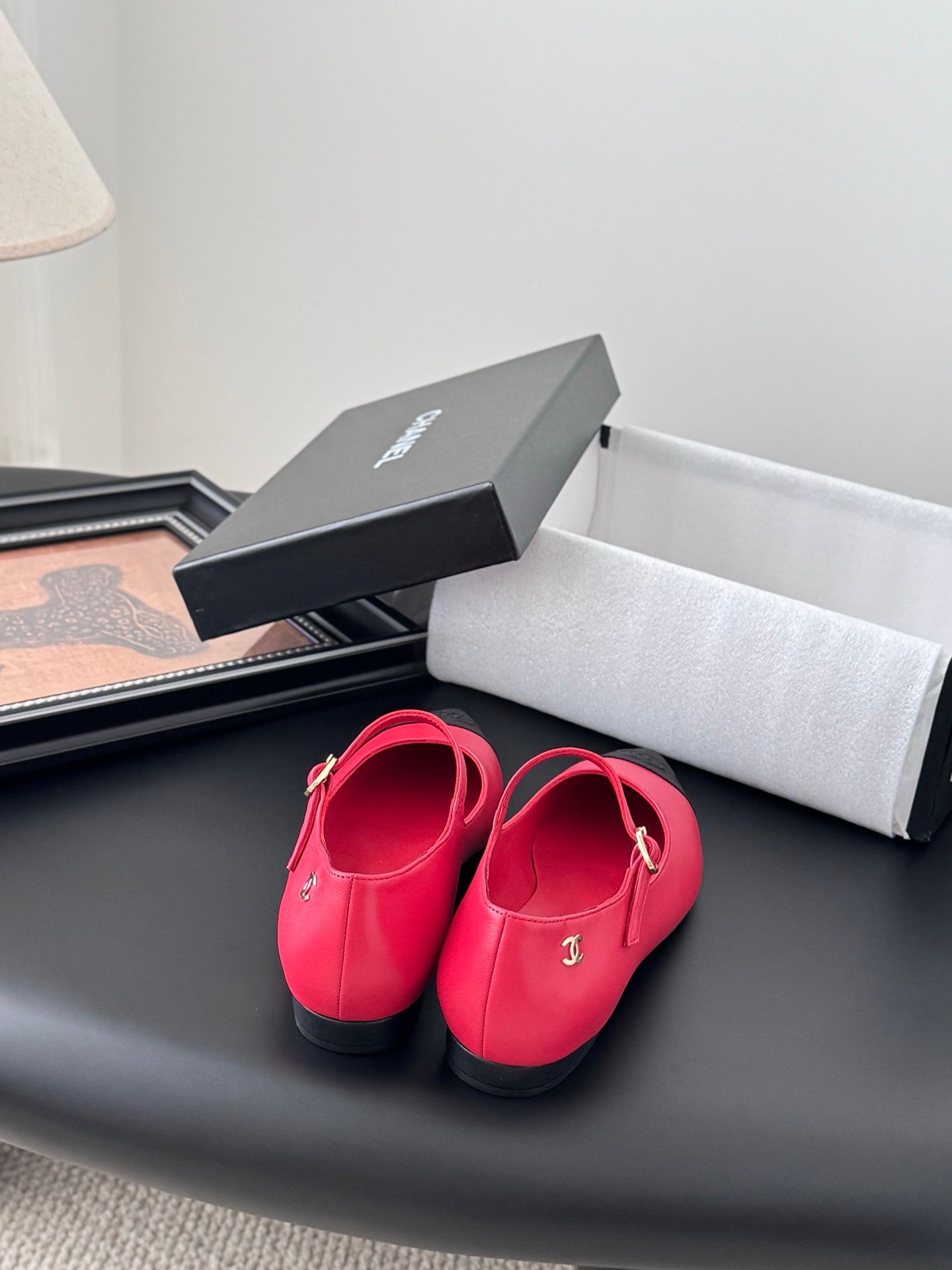 Chanel 25B Mary Jane flats