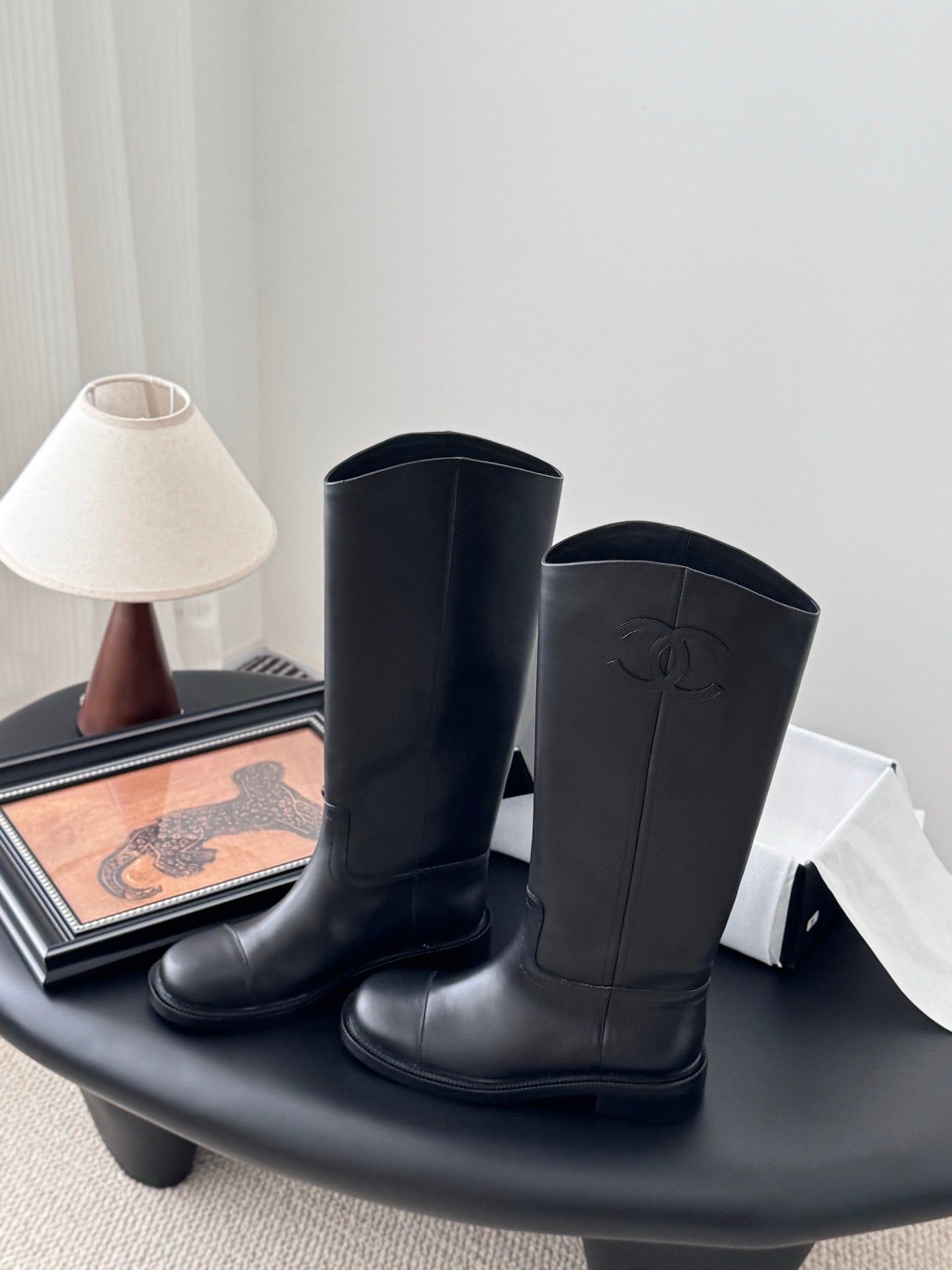 Chanel 24B classic knight boots