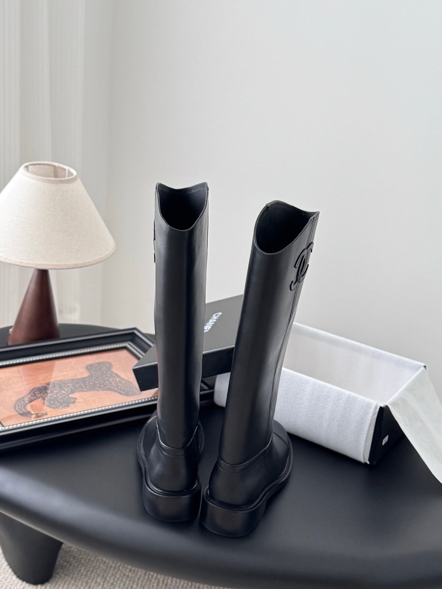 Chanel 24B classic knight boots