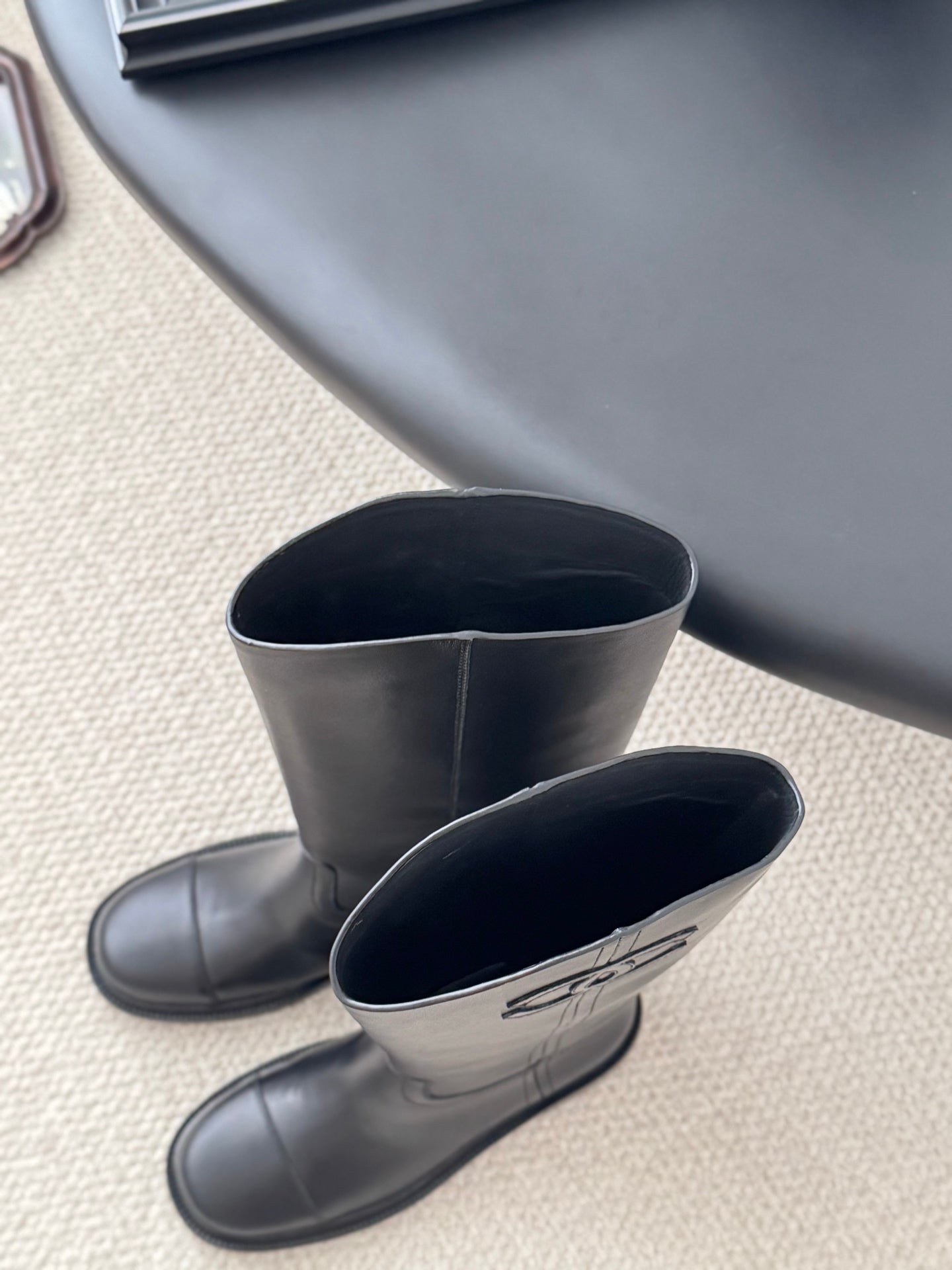 Chanel 24B classic knight boots